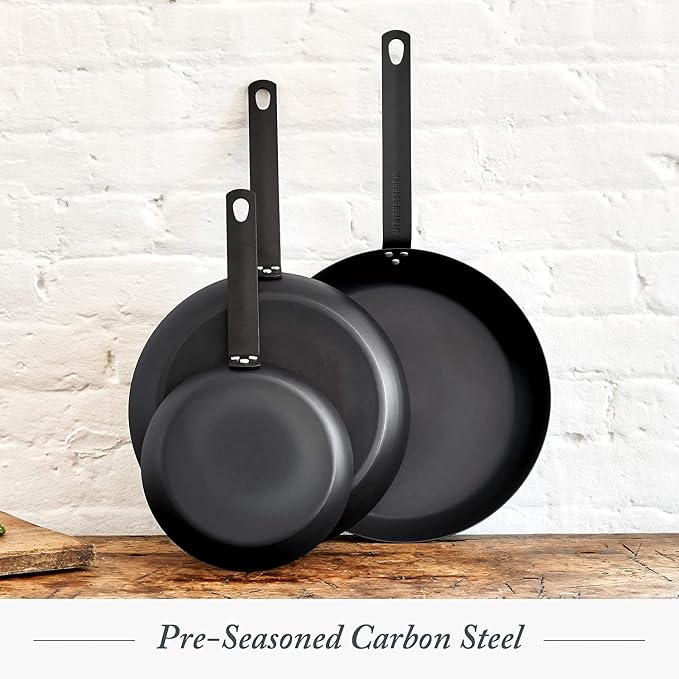 Merten & Storck Pre-Seasoned Carbon Steel 8” Frying Pan Skillet, Use on - Image 4
