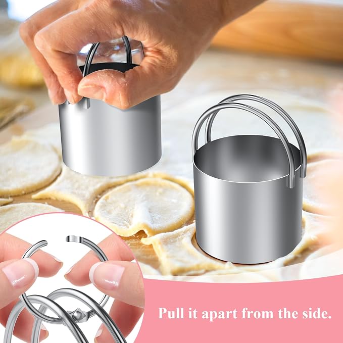 Biscuit Cutter Set, Stainless Steel Flour Sifter, Pastry Cutter, Pastry Scraper - Image 5