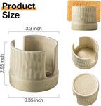 Zoeeker Kitchen Sponge Holder, Ceramics Sponge Dish Rack Sink Scrub Caddy - Image 3