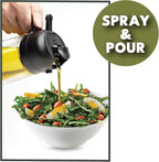 Olive Glow Cooking Oil Dispenser, 400 mL 2-in-1 Spray & Pour Glass Bottle - Image 6