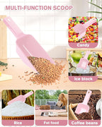 2 Cup Dog Food Scoop, Plastic Pet Food Scoop - Image 3