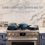 CookinCraze Stock Pot 4.5QT Nonstick Ceramic Dutch Oven Pot - Image 9