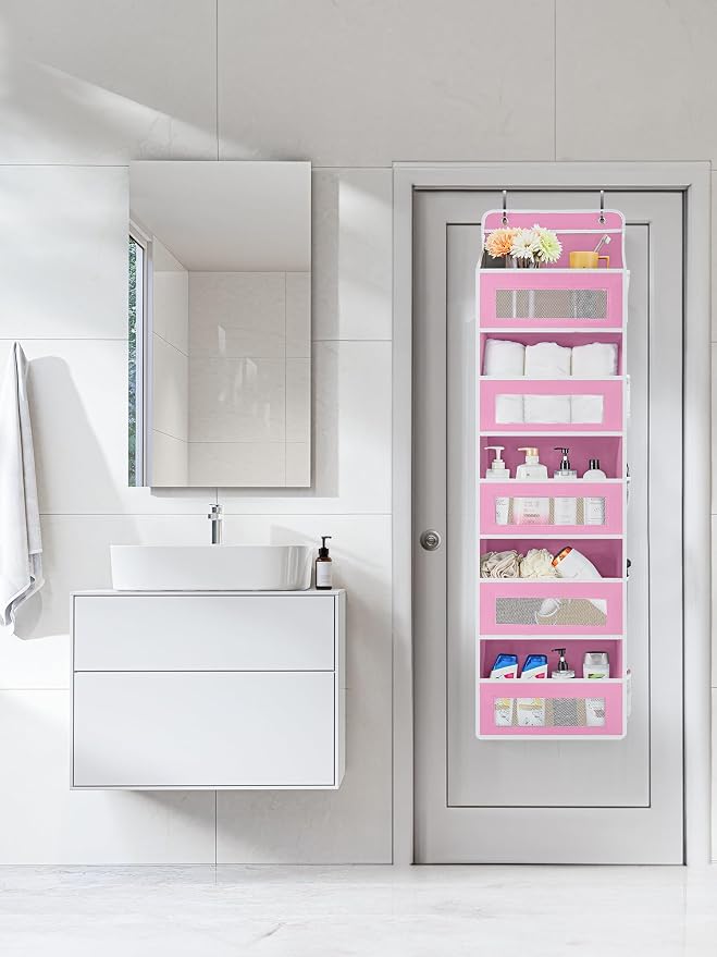 JARLINK Over The Door Organizer Storage, 5 Shelf Hanging Door Organizer - Image 3