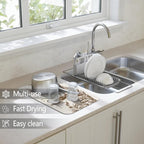 Dish Drying Mat for Kitchen Counter 2 Pack - Image 2