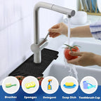 Silicone Faucet Mat for Kitchen Sink – Gen 3 10° Slope Splash Guard - Image 3