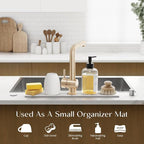 Eormoe Faucet Mat for Kitchen Sink – Diatomite Stone Drying Mat & Sink - Image 5