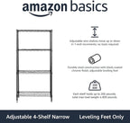Amazon Basics 4-Shelf Steel Wire Storage Shelves - Image 4