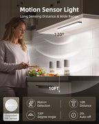 EZVALO 3-Pack Under Cabinet Lighting, 2000mAh Rechargeable Wireless Motion - Image 2