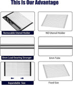 Roll Up Dish Drying Rack, Expandable Over The Sink Dish Drainer, Stainless - Image 5