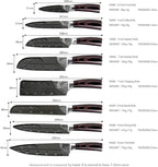 FULLHI Knife Set, Premium German Stainless Steel chef Knife Set - Image 3