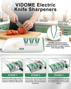 Electric Knife Sharpener with Replaceable Sharpening Head Easy to Change - Image 7