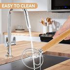 Danish Dough Whisk Dutch Bread Mixer Stainless Steel Hook Wooden Handle Baking - Image 5