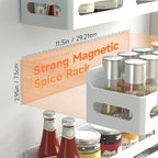 Sevenblue 6 Pack Strong Magnetic Spice Rack - Image 2