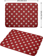 Patriotic July of 4th Red Star Dish Drying Mat - Image 2