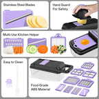 HomeHacks Vegetable Chopper Vegetable Cutter, 15 in 1 Kitchen Gadget, Onion - Image 5