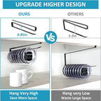 Shallow Tumbler Lid organizers for Cabinet, Space Saving Yeti Tumbler Lid Holder - Image 4
