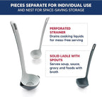 HIC Kitchen 2-in-1 Straining Ladle, Super Strong and Heat Safe - Image 2