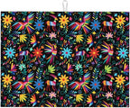 Mexican Colorful Bird and Floral Abstract Dish Drying Mats by Unknown
