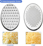 Black Compact Round Cheese Grater - Image 3