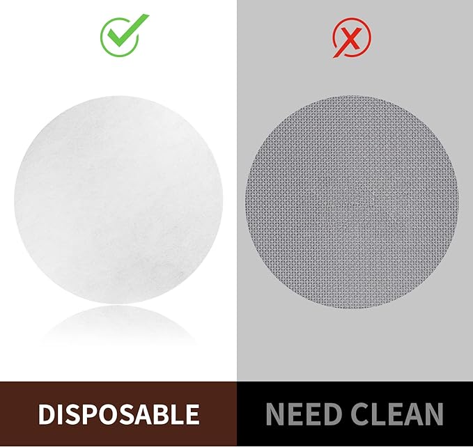 1000 Pcs Coffee Paper Filter for Espresso Coffee Maker, 51 mm Unbleached - Image 6