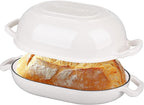 VORRINGARD Enameled Cast Iron Sourdough Bread Oven, Dutch Oven, Loaf Cast Iron by Unknown