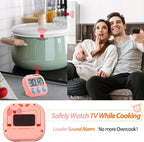 Weewooday 24 Pcs Digital Kitchen Timer Magnetic Timer Bulk On/Off Switch Minute - Image 4