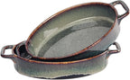 9" x 6" Porcelain Oval Casserole Dishes, 2 pieces Baking Dish by LIUYWYHCF