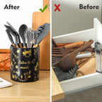 7" Music Utensil Holder, Large Kitchen Utensil Holder Organizer - Image 3