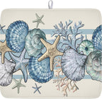 Nautical Coastal Dish Drying Mat by Unknown