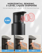 Automatic Liquid Soap Dispenser Touchless, 304 Stainless Steel Bottle Body - Image 3