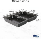 GoodCook Divided Baking Sheet Premium Carbon Steel Nonstick Pan, 11 x 14-Inch - Image 2