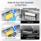 3-in-1 Kitchen Sink Caddy Organizer - Image 3