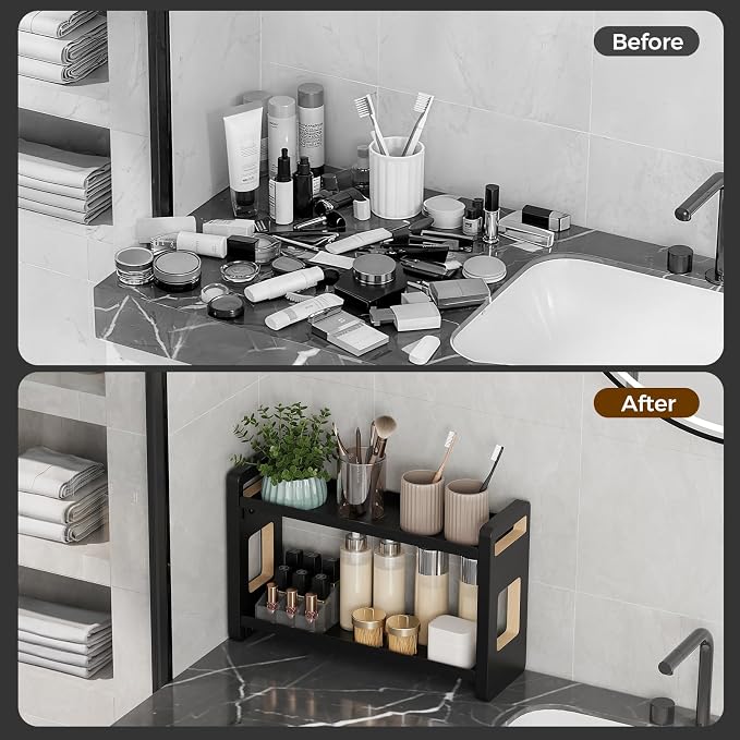 Bathroom Counter Organizer, Bathroom Counter Shelf, Bathroom Organizers - Image 3