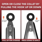 Pack of 3 Stainless Steel Kitchen Tongs - Image 3