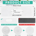 Tioncy 2 Pcs Faucet Mat Sink Splash Guard Oval-hole Oval Splash Pad - Image 2