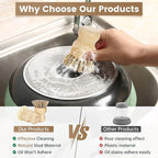 DEBETOOL 2-Pack Bamboo Dish Brush – Natural Dish Scrub Brush - Image 3