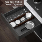 DUCOO 4 PCS Drawer Divider, 2.3" High Expandable Separators - Image 4
