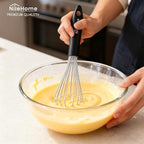 NileHome Silicone Whisk Set 8" 10" Kitchen Whisk Kitchen Wisk Wire Whisks - Image 4