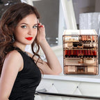 Sorbus Acrylic Makeup Organizer Set, 6-Drawer Vanity & Countertop Cosmetic - Image 4