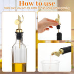 12 Pcs Weighted Stainless Steel Liquor Bottle Pourers Auto Flip Olive Oil - Image 5