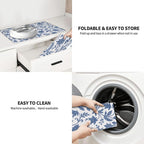 Blue Floral Print Dish Drying Mats - Image 9