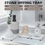 3PCS Stone Drying Tray, Stones Soap Trays, Water Absorbing Stone Tray - Image 5