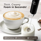 Zulay Kitchen Rechargeable Milk Frother Handheld - Image 2