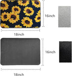 Dish Drying Mat Foldable Fall Kitchen Drying Mat Absorbent Sink Mat - Image 2