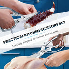 HUUSK Silver Kitchen Scissors Set - Image 2