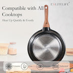 ESLITE LIFE Nonstick Ceramic Frying Pan Skillet - Image 4