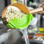 Clip On Strainer Silicone Pots and Pans, AUOON Pasta Strainer Clip on Food - Image 6