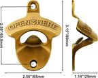 15 PCS Aged Gold Bottle Opener Wall Mounted Beer Cap Opener Mountable Bulk - Image 4