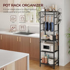 MAHANCRIS 4-Tier Pot Rack, Pots and Pans Organizer - Image 5