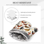 Rooster Hen Oven Mitts and Pot Holders Sets Silicone Rustic Domestic Animal - Image 4